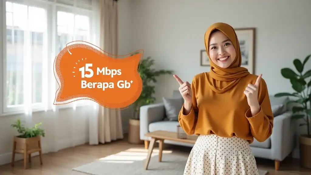 15 Mbps Berapa Gb